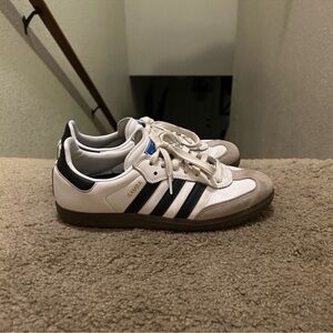 Adidas Samba White and Black Sneakers